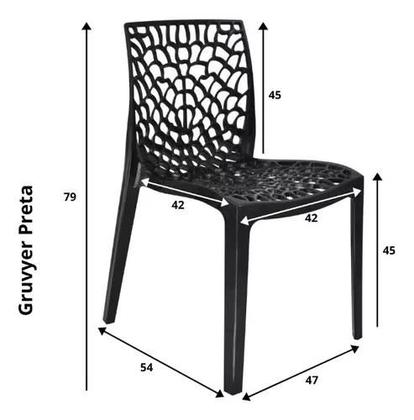 Imagem de Cadeira para jantar jardim gruvyer preta