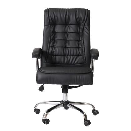 Imagem de Cadeira Poltrona De Escritório Presidente Ergonômica Com 42 Molas Ensacadas e Pillow Top no Assento e Encosto Executiva Giratória Big Preto