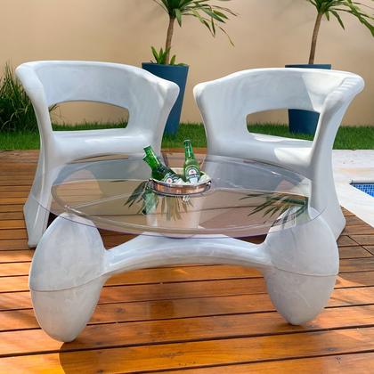 Imagem de Cadeira Poltrona De Polietileno Para Jardim e Varanda Copacabana
