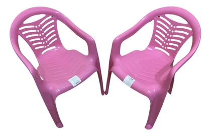 Imagem de Cadeira Poltrona Infantil Baby Rosa 02 Und Plasnorthon