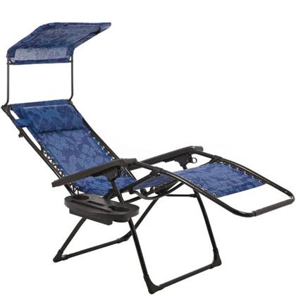 Imagem de Cadeira Praia Espreguiçadeira Dobravel Praia Piscina Quintal Varanda Jardim Verao Sol Descanso Reclinavel Gravidade Zero