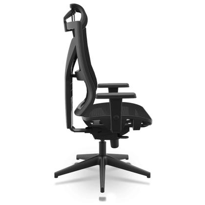 Imagem de Cadeira Presidente Darix Mesh Giratória Braços Reguláveis 3D e Encosto de Cabeça