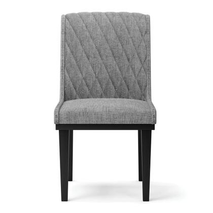 Imagem de Cadeira Sala de Jantar Base Madeira Preto Sofia Linho Grafite A26 D03 - D'Rossi