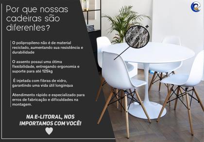 Imagem de Cadeira Sala De Jantar Charles Eames Eiffel Pés De Madeira