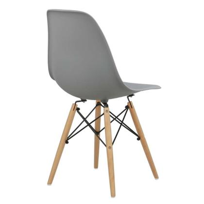 Imagem de Cadeira Sala de Jantar kit2 Eiffel Eames Base Madeira Cinza R02 - D'Rossi