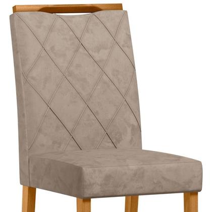 Imagem de Cadeira Sala Jantar Sarah Kit 2 Ype/Suede Marrom