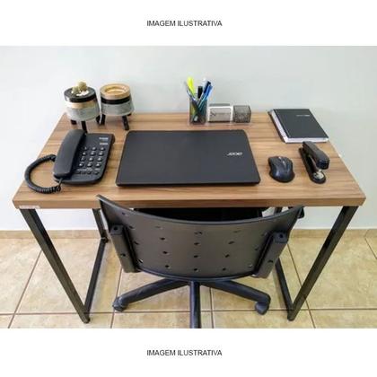 Imagem de Cadeira Secretária Giratória Ergonômica Para Escritório Ergoplax Preta Estofada com Braço