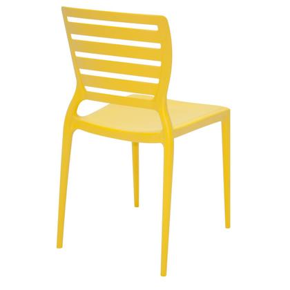 Imagem de Cadeira Sofia encosto horizontal amarela Tramontina 92237000