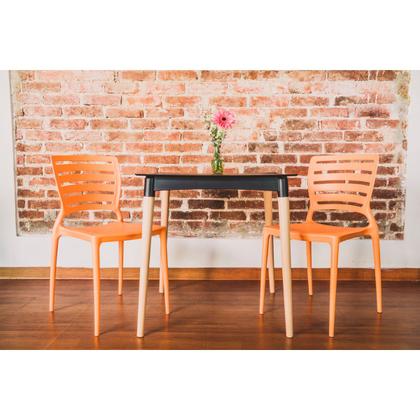 Imagem de Cadeira Sofia encosto horizontal laranja Tramontina 92237090