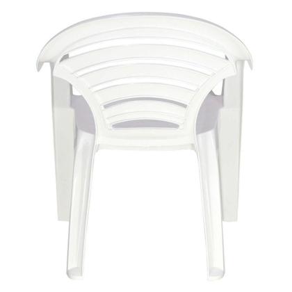 Imagem de Cadeira Tramontina Angra Basic Com Braços Em Polipropileno Branco Tramontina