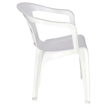 Imagem de Cadeira Tramontina Atalaia Basic Com Braços Em Polipropileno Branco Tramontina