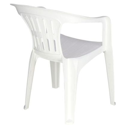 Imagem de Cadeira Tramontina Atalaia Basic Com Braços Em Polipropileno Branco Tramontina