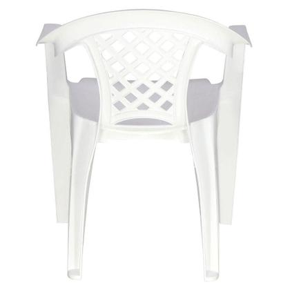 Imagem de Cadeira Tramontina Iguape Basic Com Braços Em Polipropileno Branco Tramontina