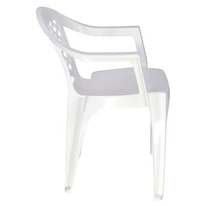 Imagem de Cadeira Tramontina Iguape Basic Com Braços Em Polipropileno Branco Tramontina