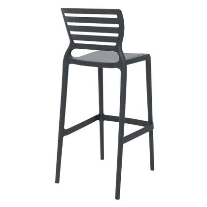 Imagem de Cadeira Tramontina Sofia Alta Bar em Polipropileno e Fibra de Vidro Grafite