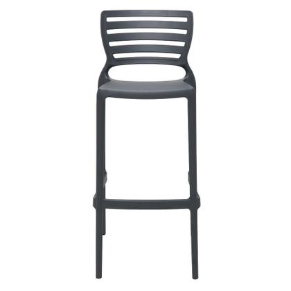 Imagem de Cadeira Tramontina Sofia Alta Bar em Polipropileno e Fibra de Vidro Grafite