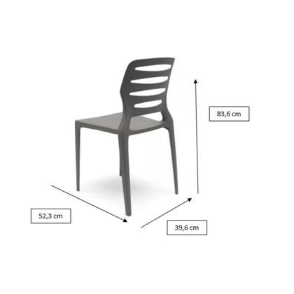 Imagem de Cadeira Ville 52 Basalto - Kit com 4 Unidades