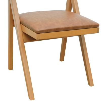 Imagem de Cadeira Ypê com Braços Madeira Maciça Telinha Assento Estofado Corano