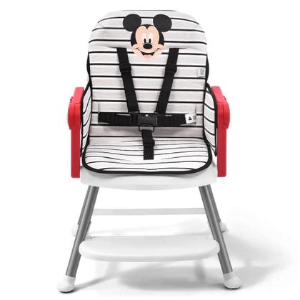 Imagem de Cadeirão Cadeira Cadeirinha Alimentação Papinha Bebê Alta Mesa Refeição Menino Mickey Disney