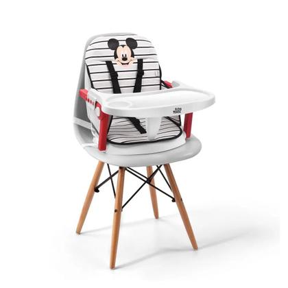 Imagem de Cadeirão Cadeira Cadeirinha Alimentação Papinha Bebê Alta Mesa Refeição Menino Mickey Disney