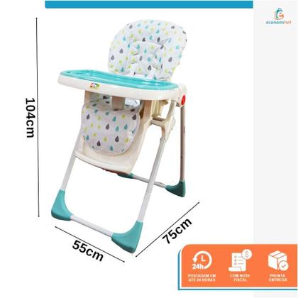 Imagem de Cadeirão De Alimentação Cadeira Alta Refeição Bebê ul Baby