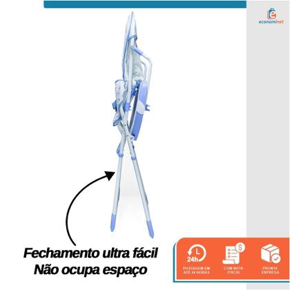 Imagem de Cadeirão de Alimentação Cadeira Refeição Alta Bebê Comer Patrulha Canina Chase até 15kg Compacto Seguro e Aprovado INMETRO