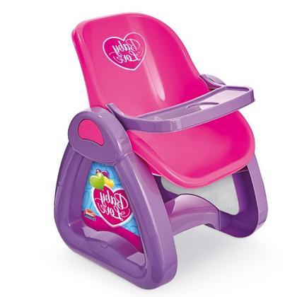 Imagem de Cadeirão de Papinha Para Boneca Baby Love Menina Rosa