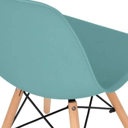 Imagem de Cadeiras Charles Eames Wood Design Eiffel Azul Atlântico