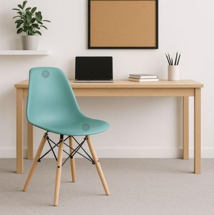 Imagem de Cadeiras Charles Eames Wood Design Eiffel Azul Atlântico