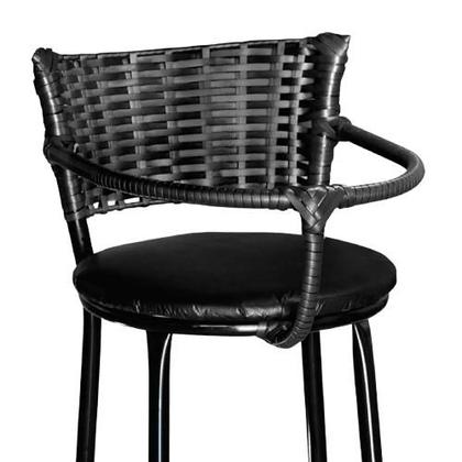 Imagem de Cadeirinha Alimentação Bebê Encosto Preto