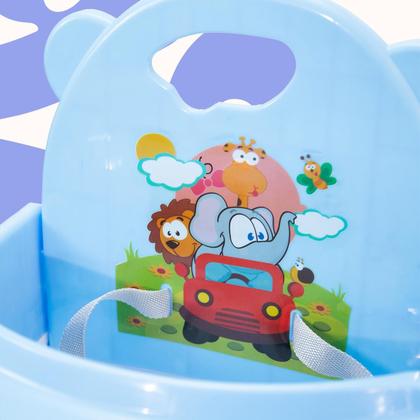 Imagem de Cadeirinha Alimentação Refeição Bebe Portátil Dobrável Compacta Baixa Infantil