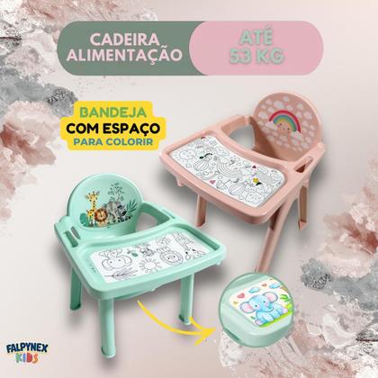 Imagem de Cadeirinha Alimentação Refeição Infantil Didática Até 50 Kg super resistente, para bebê, portátil, poltrona