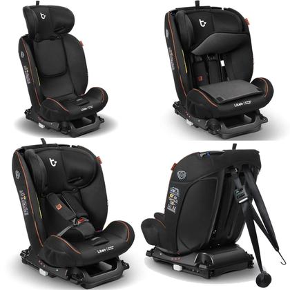 Imagem de Cadeirinha Auto Isofix Top Tether Litet All Stages Concept Preto Cadeira Passeio Carro Bebê Infantil