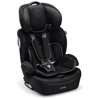 Imagem de Cadeirinha Cadeira Assento 2 em 1 De Bebê Para Carro Infantil 9 a 36 Kg G1/G2/G3 Isofix Preta Litet