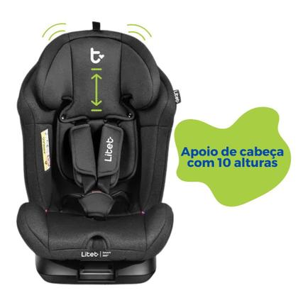 Imagem de Cadeirinha Cadeira de Bebê Para Auto Carro 0 a 36 kg Isofix Reclinavel Gira 360 Litet