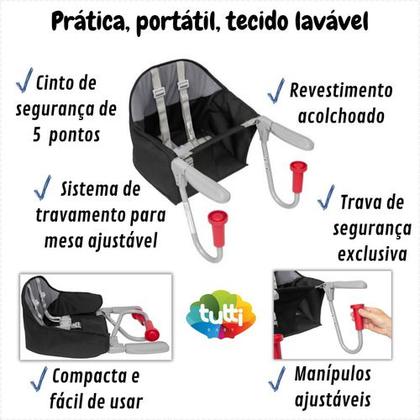 Imagem de Cadeirinha Cadeirão Alimentação Restaurante Portatil Tutti
