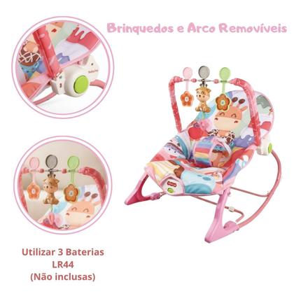 Imagem de Cadeirinha de Balanço Descanso do Bebê com Mobile Interativo Som
