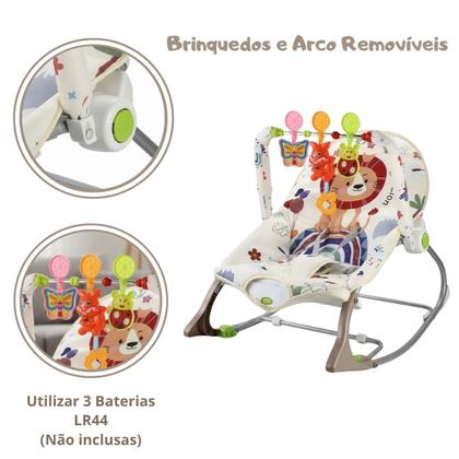 Imagem de Cadeirinha de Balanço Descanso do Bebê com Mobile Interativo Som