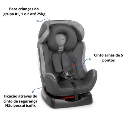Imagem de Cadeirinha De Bebê Para Carro Infantil 0 A 25 Kg Assento Conforto Cadeira Auto Galzerano