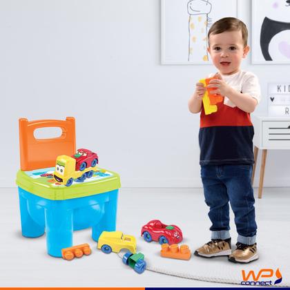 Imagem de Cadeirinha de Brinquedo Infantil Blocos e Carrinhos - Wp Connect