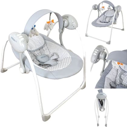 Imagem de Cadeirinha de Descanso Automático Kiddo Mimo Cinza 0 a 9kg