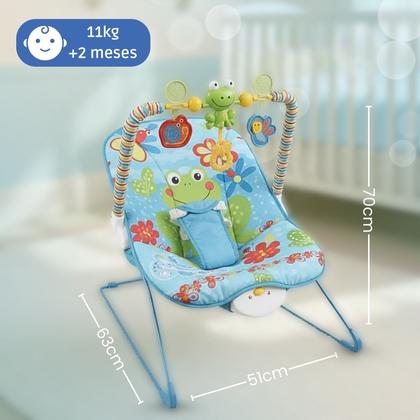 Imagem de Cadeirinha de Descanso para Bebê Musical Vibratória com Móbile