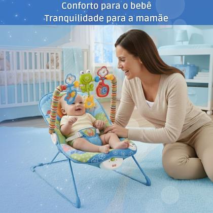 Imagem de Cadeirinha de Descanso para Bebê Musical Vibratória com Móbile