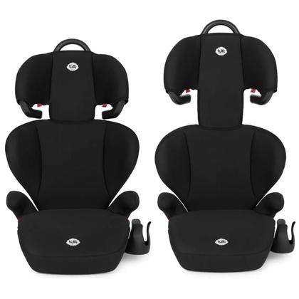 Imagem de Cadeirinha Delta Preta Cadeira Infantil P Carro Bebê e Criança 15kg a 36Kg Vira Assento de Elevação
