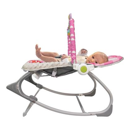 Imagem de Cadeirinha Descanso Bebe Musical Balanço Vibratória Mobile Rosa