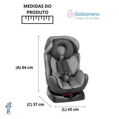 Imagem de Cadeirinha infantil Cadeira para Carro Galzerano Reclinável