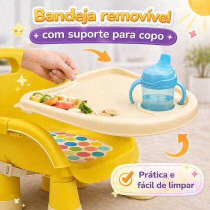 Imagem de Cadeirinha Infantil de Cozinha Multiuso