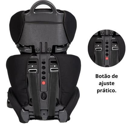 Imagem de Cadeirinha Infantil Delta 15 a 36kg com Apoio de Cabeça Ajustável Preta Tutti Baby