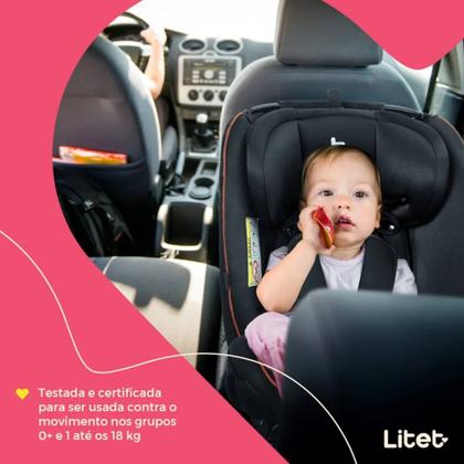 Imagem de Cadeirinha Infantil para carro 0-36 kg Isofix All Stages Concept Preta Litet - BB485