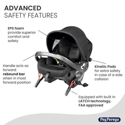 Imagem de Cadeirinha infantil Peg Perego Primo Viaggio 4-35 Urban True Black